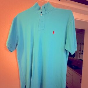 Mens medium blue polo. Florida colors. Great shape